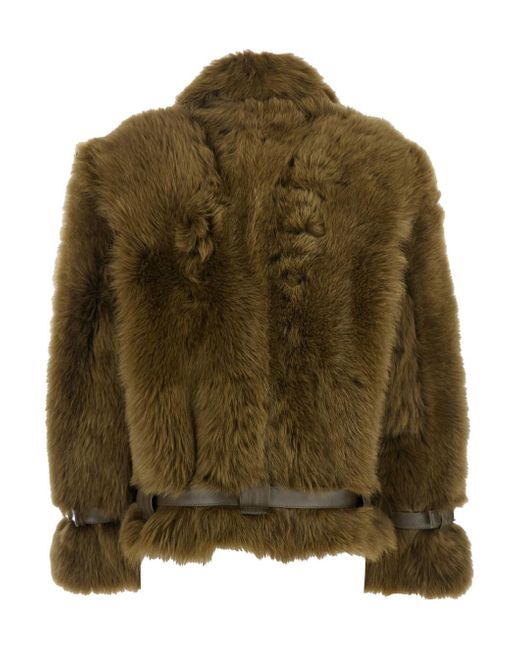 Tom Ford Green Belted Zipped Jacket