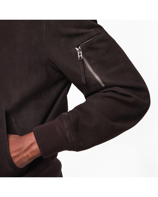 Tom Ford Black Baseball-Collar Bomber Jacket for men