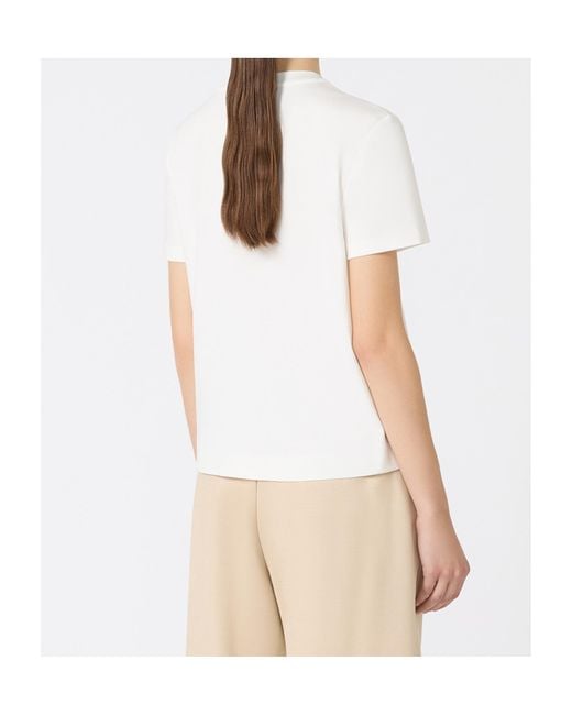 Max Mara White Nerina Crewneck T-Shirt
