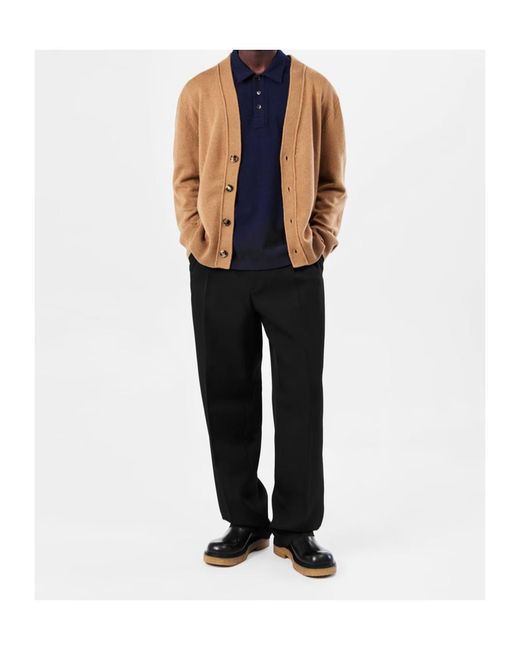 Bottega Veneta Black Belt Loop Casual Pants for men