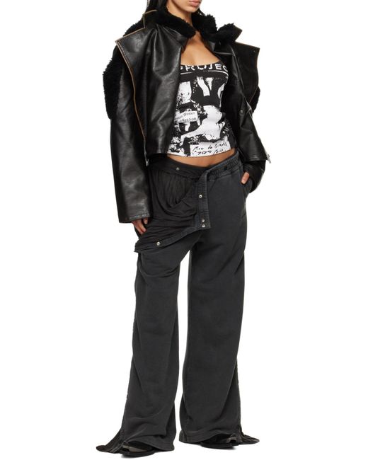 Y. Project Black Layered Track Pants