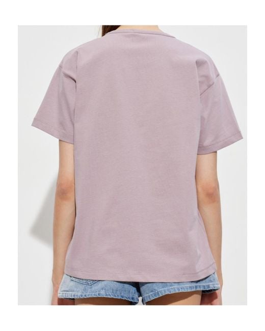 DIESEL Pink T-Normy-Od-S1 Crewneck T-Shirt