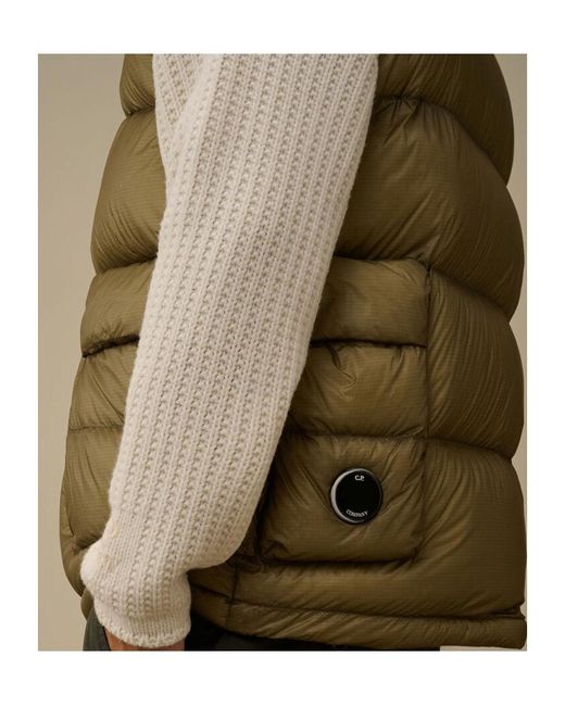 C P Company Green D.D. Shell Down Gilet for men