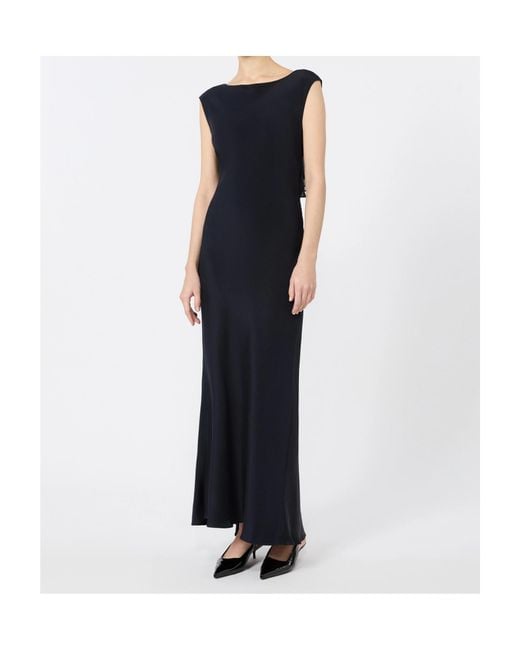 Max Mara Black Crepe Dress
