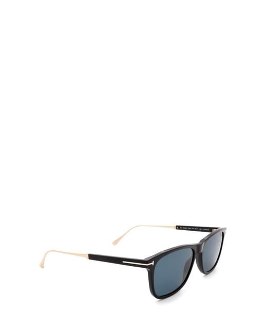 Tom Ford Blue Eyewear Caleb Rectangle-Frame Sunglasses for men