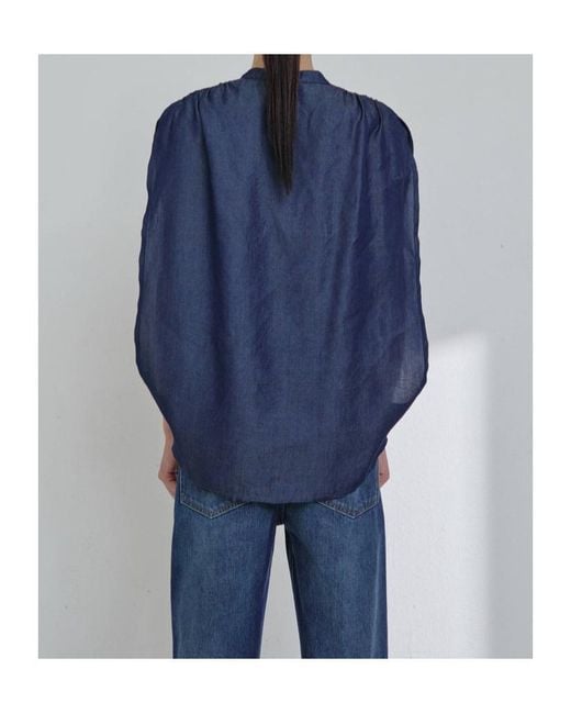 DARKPARK Blue Tracy Sleeveless Blouse