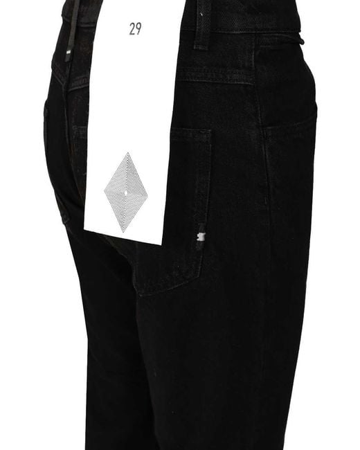AMISH Black James Loose Fit Jeans for men