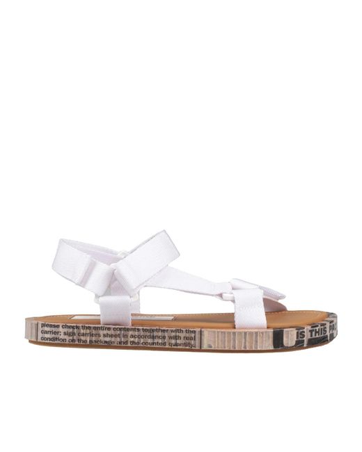 Maison Margiela White Technical Sandals