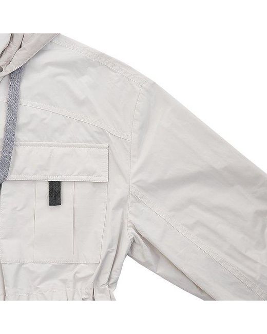 Brunello Cucinelli Gray Hooded Jacket