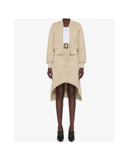 Givenchy Natural Belted Midi Trench Skirt