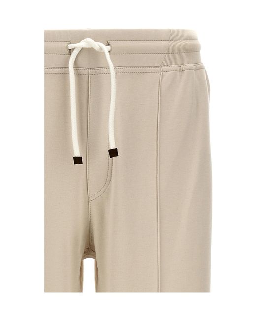 Brunello Cucinelli Natural Raised-Seam Track Pants for men
