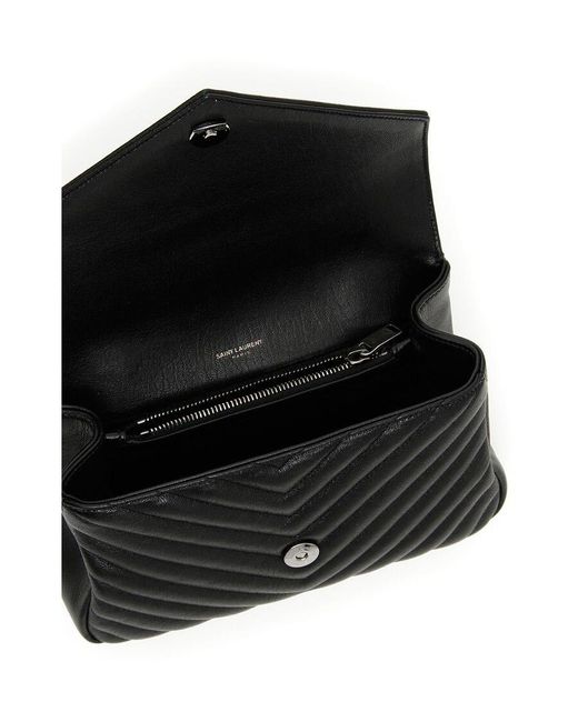 Saint Laurent Black College Medium Shoulder Bag