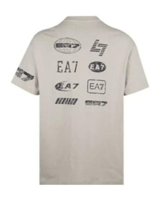 Emporio Armani Gray Short-Sleeved T-Shirt for men