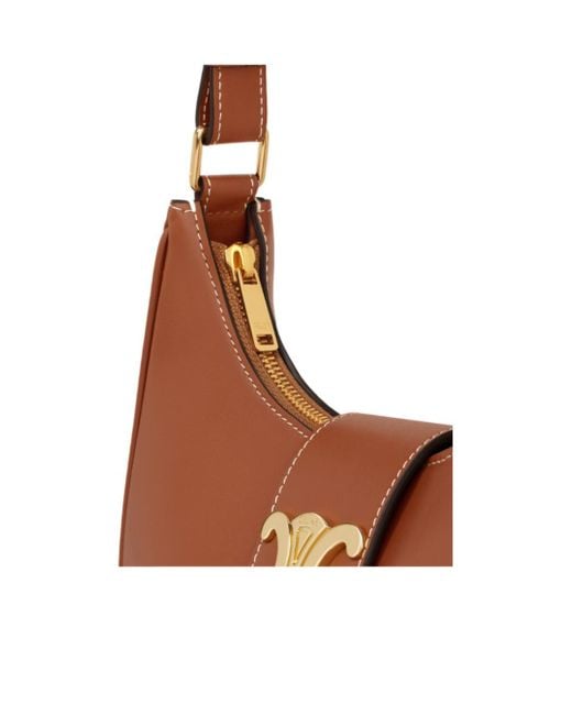Céline Brown Medium Ava Triomphe Bag