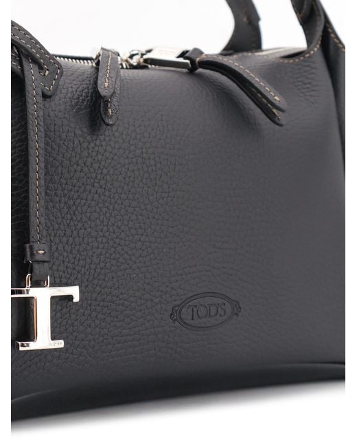 Tod's Black T Timeless Tote Bag