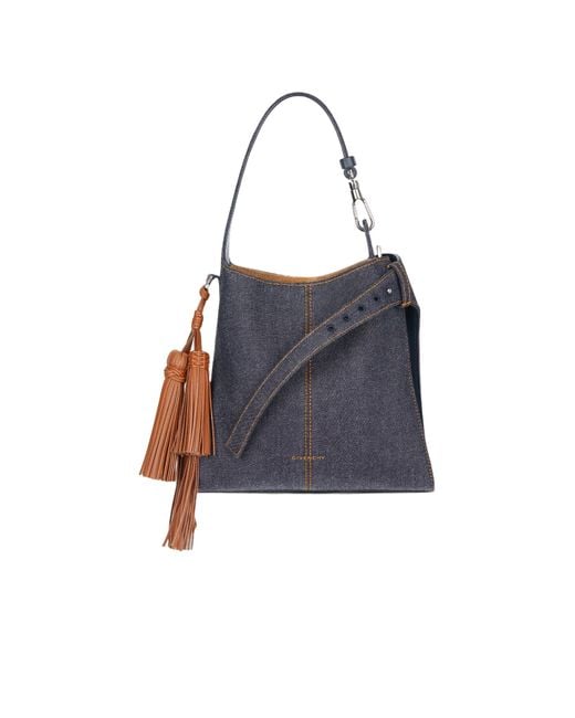 Givenchy Blue Belted Mini Hobo Bag