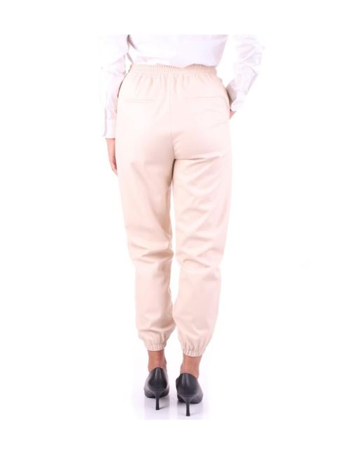 Liu Jo Pink Faux Leather Pants