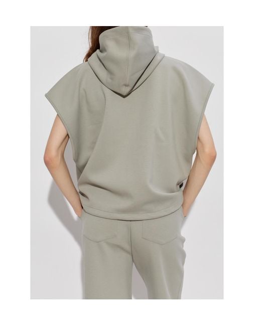 IRO Gray Zipper Sweatshirt
