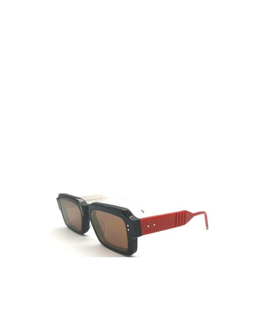 Thom Browne Multicolor Eyewear Rectangle Frame Sunglasses