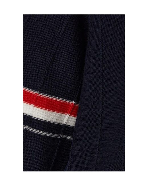 Thom Browne Blue Stripped Buttoned Cardigan for men