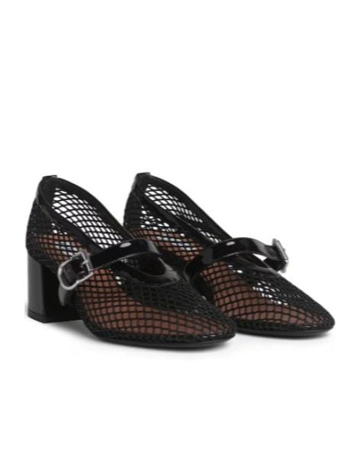 Alaïa Black Alaïa Fishnet Mary Janes Pumps