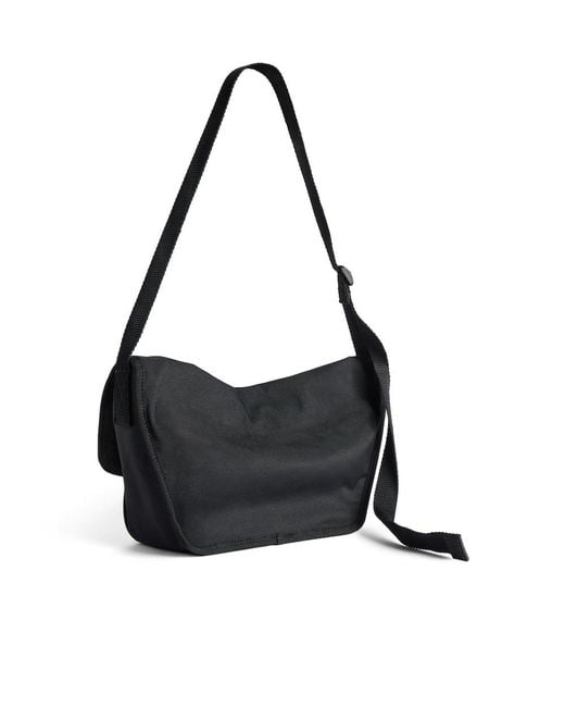 Balenciaga Black Small Explorer Flap Messenger Bag for men