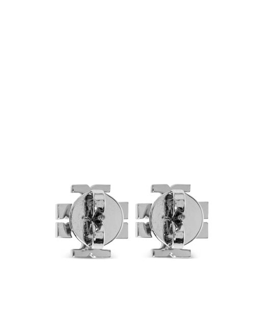Tory Burch White Kira Earrings