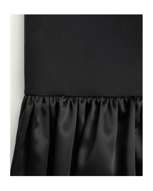 Valentino Black Bow Detailed Ruffled Hem Skirt