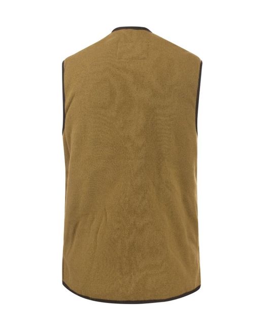 Barbour Green Warm Pile Waistcoat/Zip-In Liner for men