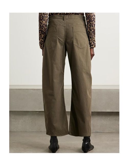 Nili Lotan Green Tribeca Belt Loop Casual Pants