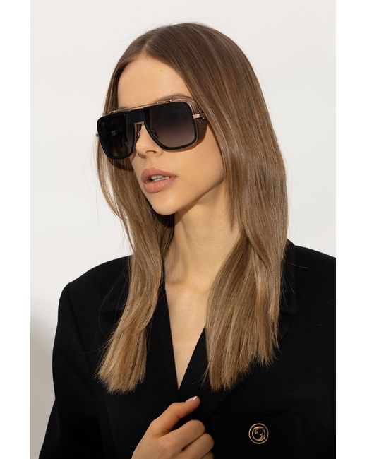 Balmain White Logo Sunglasses for men