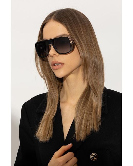 Balmain White Logo Sunglasses for men