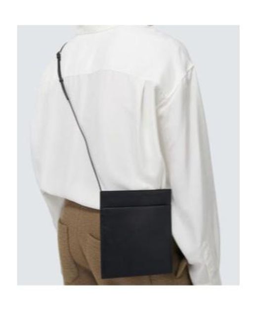 The Row Black Rectangular Shoulder Bag for men