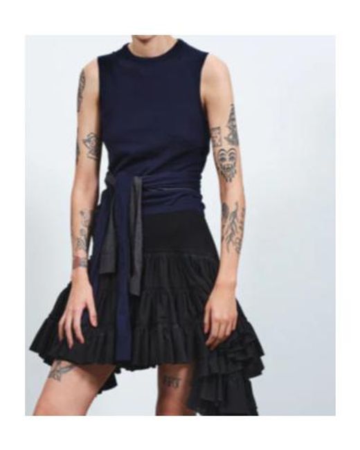J.W. Anderson Blue Jw Anderson Waist Tie Tank Top
