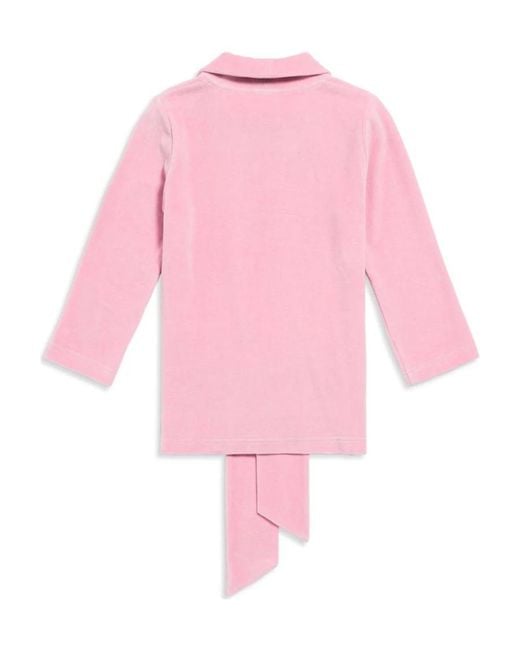 Balenciaga Pink Scarf Details Long-Sleeved T-Shirt