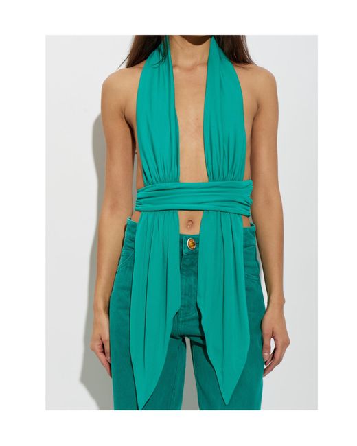 Christopher Esber Green Halter Top