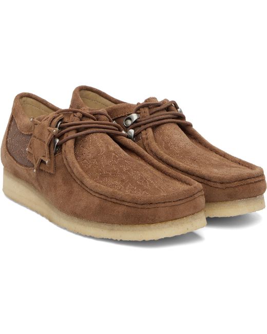 ANDERSSON BELL Brown X Clarks Originals Collaboration Wallabee Derby Shoes for men