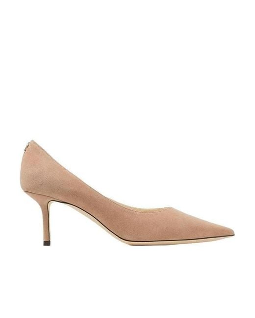 Jimmy Choo Natural Love 65 Pointed-Toe Pumps