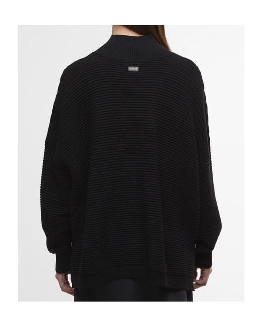 Barbour Blue Kaia Funnel-Neck Jumper