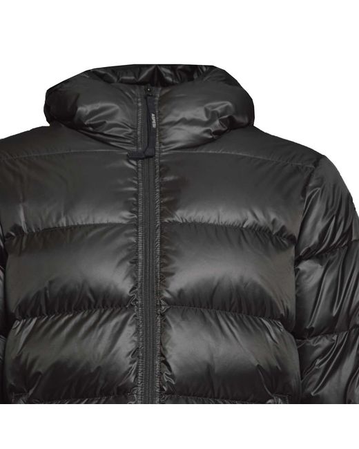 Aspesi Black Drawstring Hem Padded Jacket for men