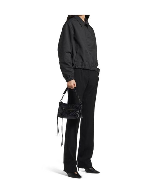 Balenciaga Black Le City Moto Mini Shoulder Bag