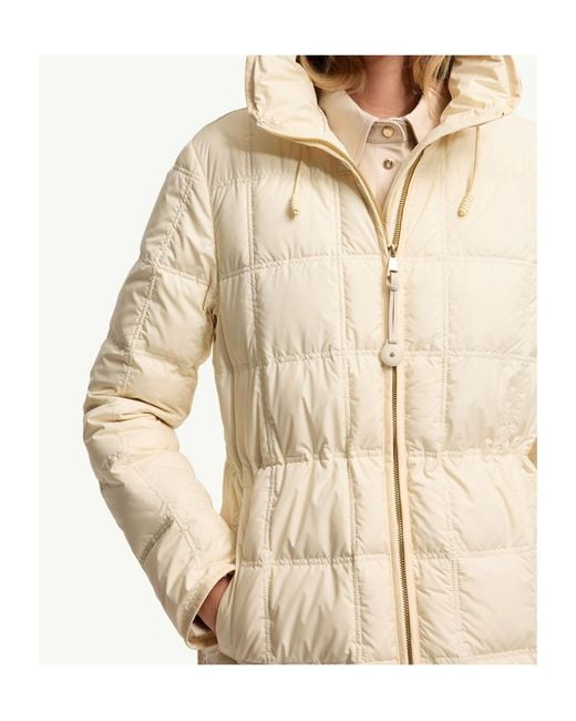 Moncler Natural Cygnet Hooded Short Down Jacket