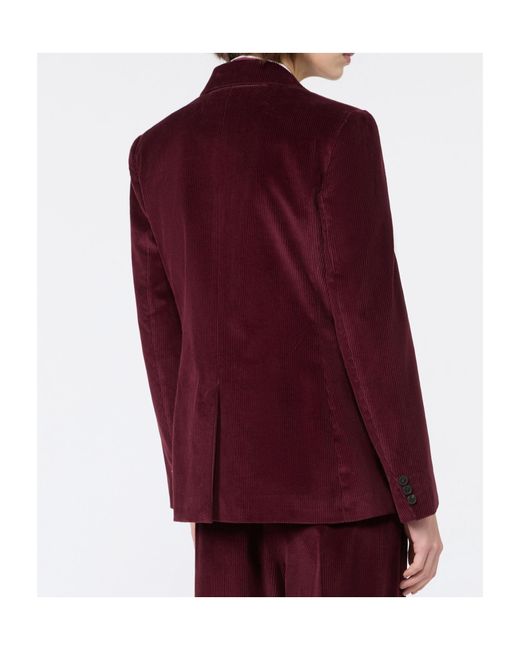 Weekend by Maxmara Purple Lapel Long-Sleeved Suit Jacket