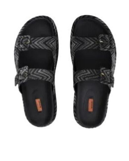Missoni Black Zigzag Clea Sandals for men