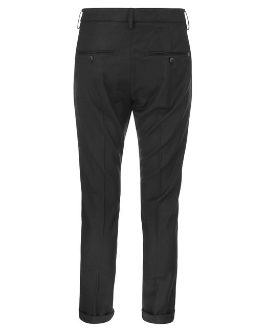Dondup Black Gaubert Slim Fit Trousers for men