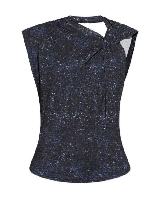 Isabel Marant Blue Nayda Sleeveless Top