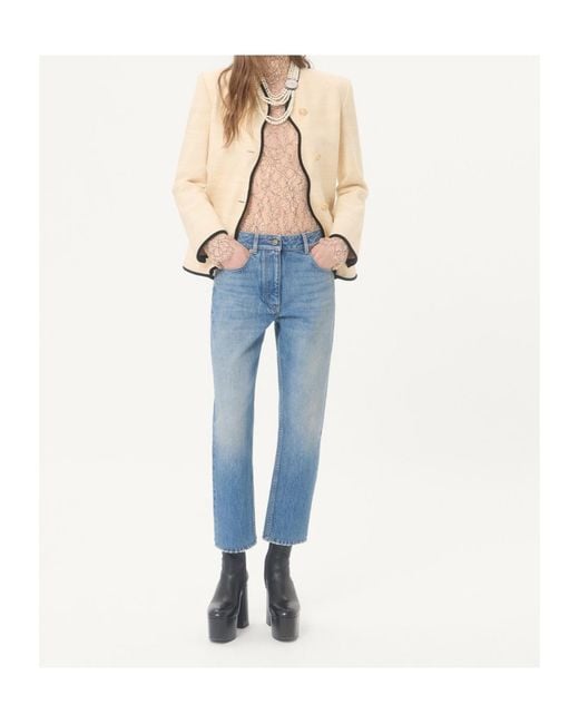 Valentino Blue Denim Trousers