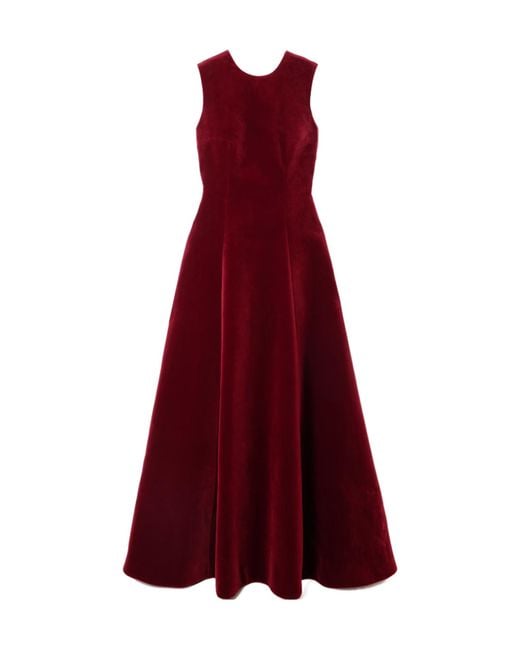 Emilia Wickstead Red Fitted Dress