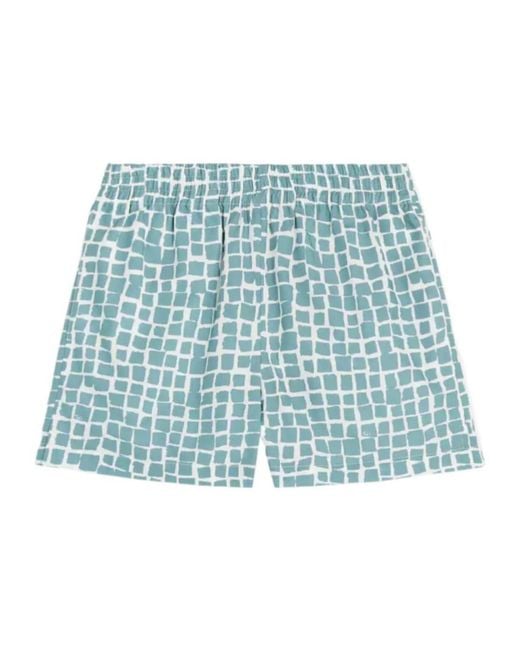 Tod's Blue Elasticated-Waistband Pocket Shorts