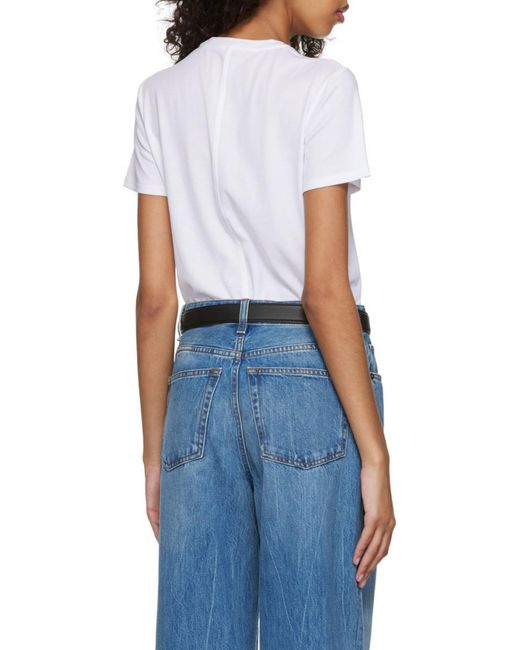 The Row White Wesler Crewneck T-Shirt